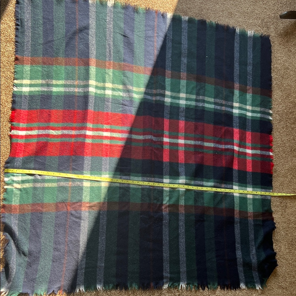 3/20$ Plaid Wool Blanket Scarf